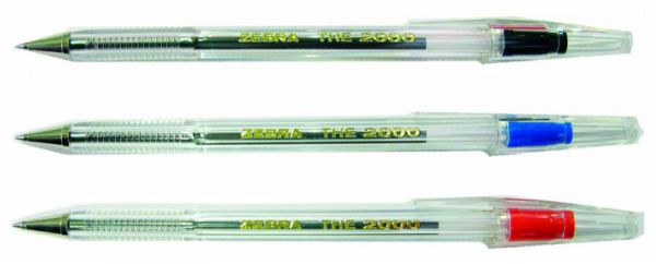 Шариковая ручка ZEBRA THE 2000METAL TIP 0.7мм синий