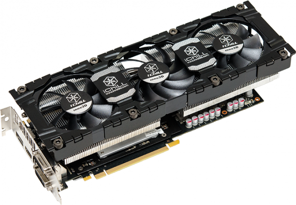 Видеокарта Inno3D GeForce GTX 760 1060Mhz PCI-E 3.0 4096Mb 6200Mhz 256 bit 2xDVI HDMI HDCP